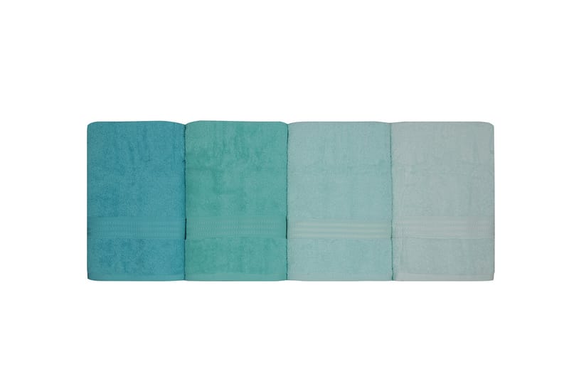 Hobby Badehåndkle 70x140 cm 4-pk - LyseGrønn/Grønn/Mint - Stort badelaken - Håndklær og badehåndkle - Strandhåndkle & strandbadelaken