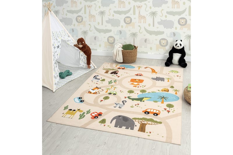 Play Barneteppe 120x160 cm - Beige - Tekstiler - Barnetekstiler - Barnetepper