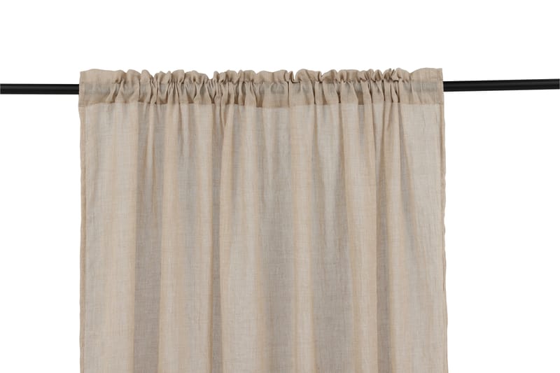 Elena Gardin 135x240 cm - Beige - Tekstiler - Gardiner - Gardinlengder - Kanallengde