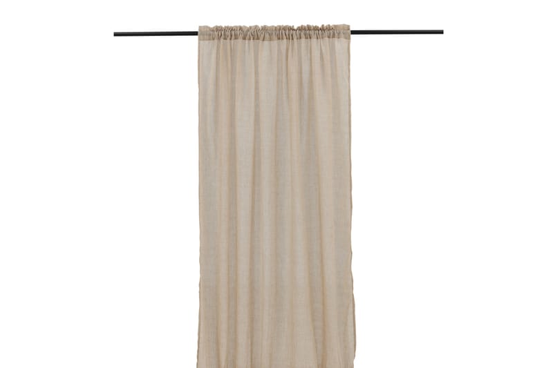 Elena Gardin 135x290 cm - Beige - Tekstiler - Gardiner - Gardinlengder - Kanallengde