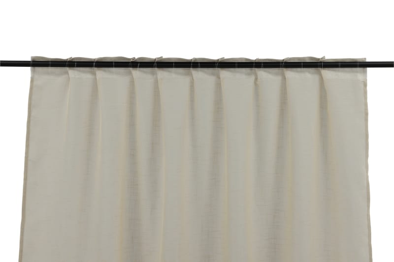 Kaya Gardin 140x240 cm - Beige - Tekstiler - Gardiner - Gardinlengder - Kanallengde