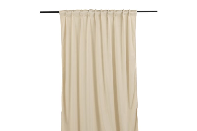 Mary Gardin 135x250 cm - Beige - Tekstiler - Gardiner - Gardinlengder - Kanallengde