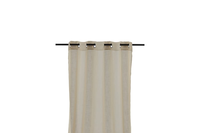 Kaya Gardin metallringer 140x240 cm - Beige - Tekstiler - Gardiner - Gardinlengder - Maljegardiner