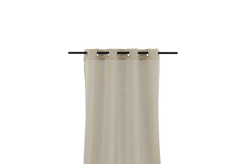 Kaya Gardin metallringer 140x290 cm - Beige - Tekstiler - Gardiner - Gardinlengder - Maljegardiner