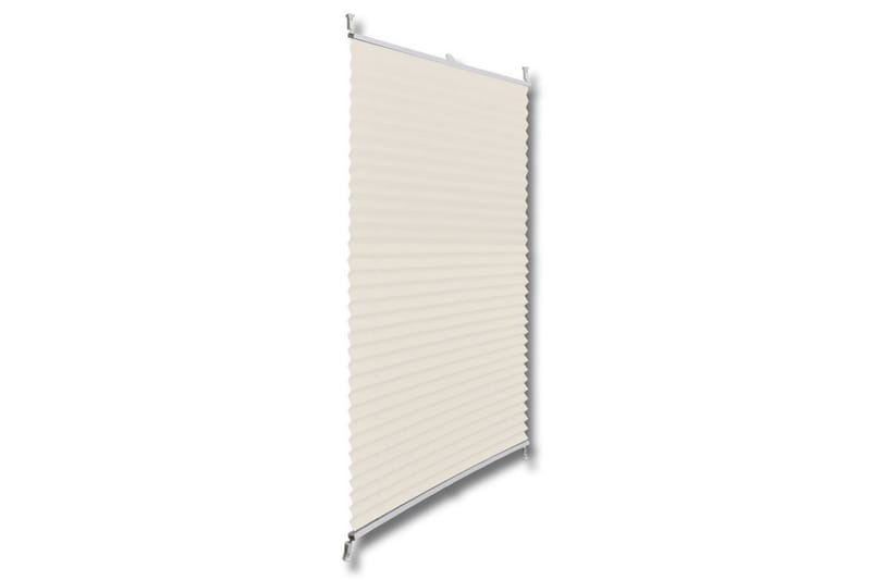 Plissegardiner 100x125cm Krem - Creme - Tekstiler - Gardiner - Persienner