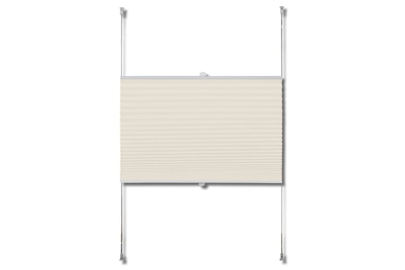 Plissegardiner 100x125cm Krem - Creme - Tekstiler - Gardiner - Persienner