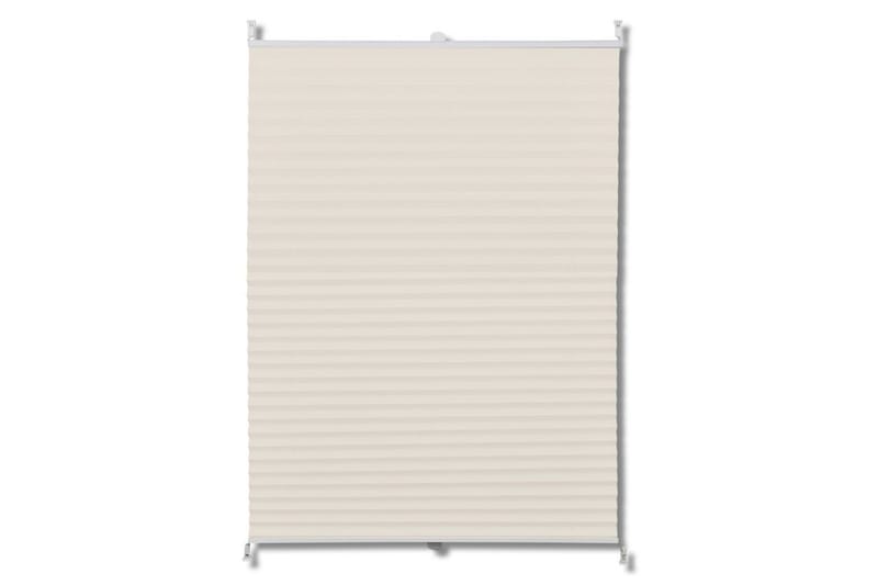 Plissegardiner 110 x 125 cm Krem - Creme - Tekstiler - Gardiner - Persienner