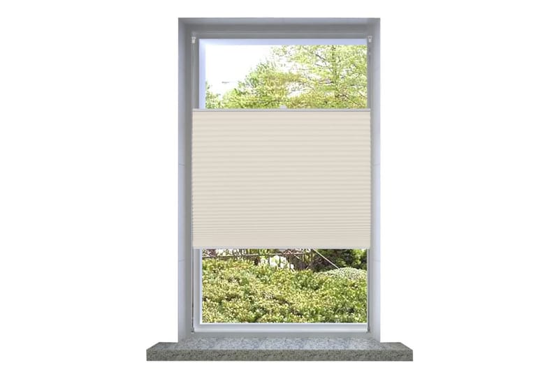 Plissegardiner 40x100cm Krem - Creme - Tekstiler - Gardiner - Persienner