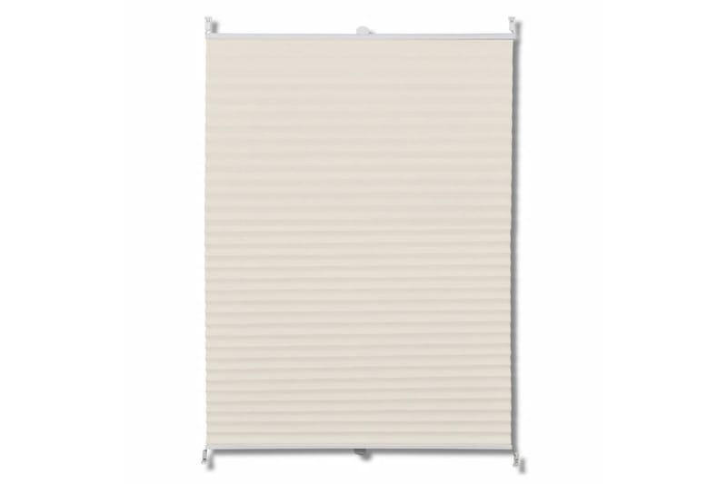 Plissegardiner 50 x 150 cm Krem - Creme - Tekstiler - Gardiner - Persienner