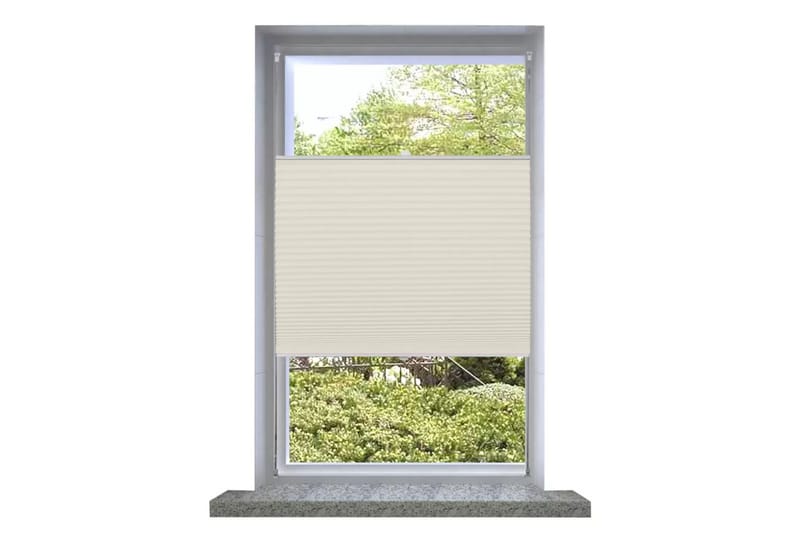 Plissegardiner 60 x 100 cm Krem - Creme - Tekstiler - Gardiner - Persienner