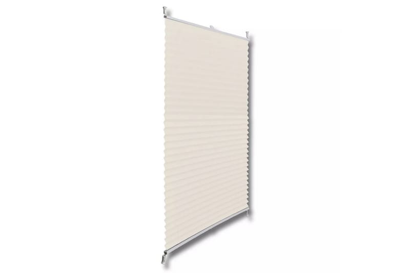 Plissegardiner 60 x 125 cm Krem - Creme - Tekstiler - Gardiner - Persienner