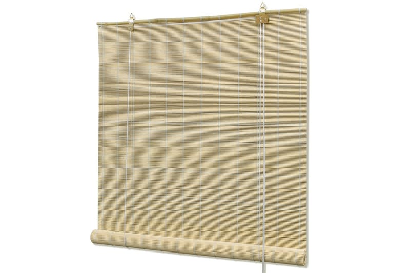 Naturlig bambus rullegardin 120x160 cm - Beige - Tekstiler - Gardiner - Rullegardin