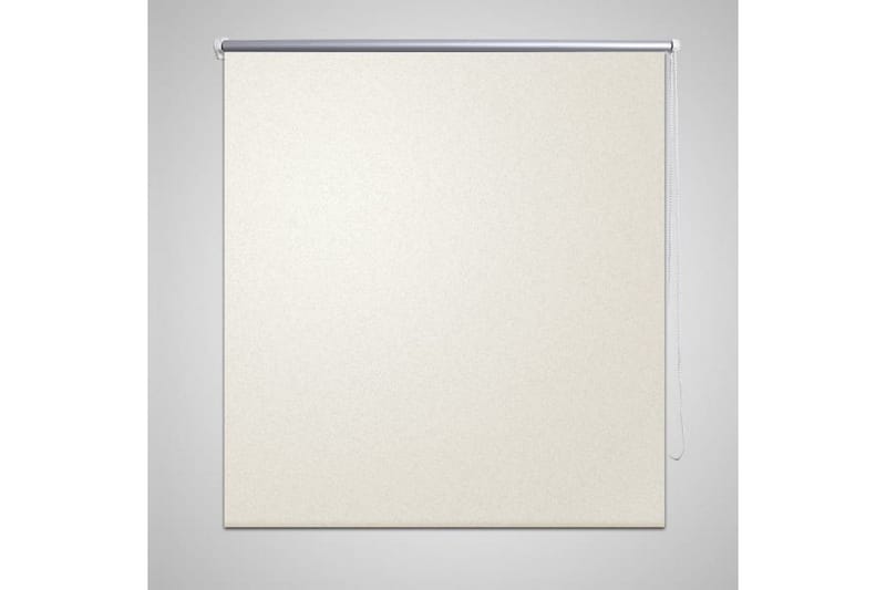 Rullegardin 100 x 230 cm beige-hvit - Kremhvit - Tekstiler - Gardiner - Rullegardin