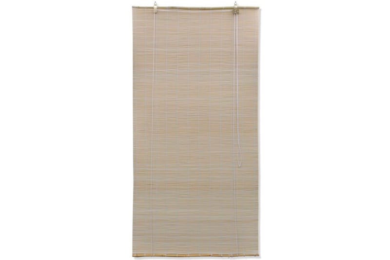 Rullegardiner naturlig bambus 2 stk 120x160 cm - Beige - Tekstiler - Gardiner - Rullegardin