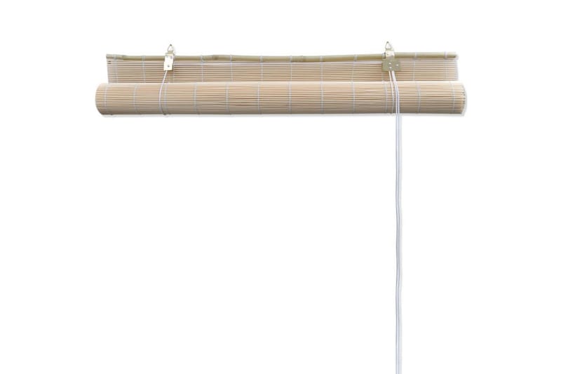 Rullegardiner naturlig bambus 2 stk 120x160 cm - Beige - Tekstiler - Gardiner - Rullegardin