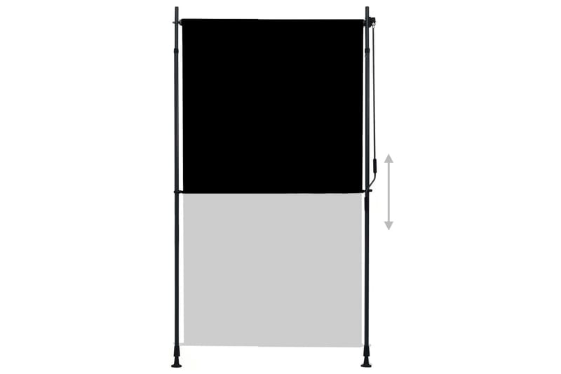 Utendørs rullegardin 120x270 cm antrasitt - Grå - Tekstiler - Gardiner - Rullegardin