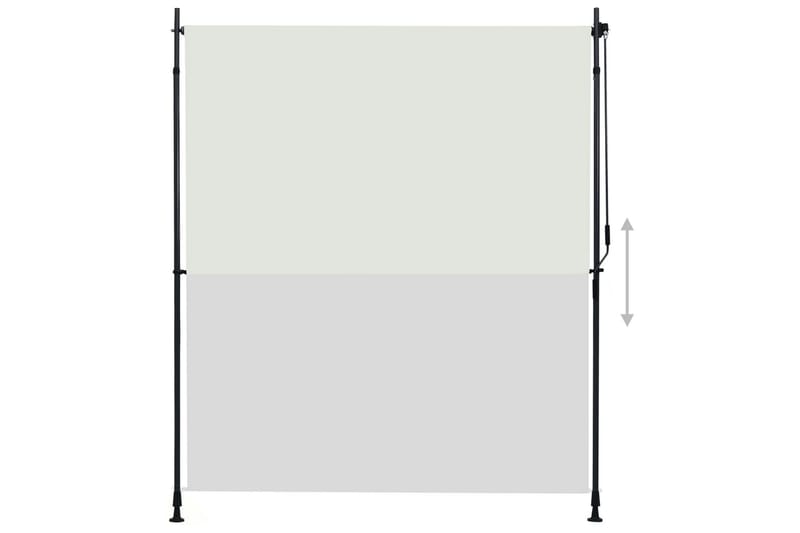 Utendørs rullegardin 200x270 cm kremhvit - Krem - Tekstiler - Gardiner - Rullegardin