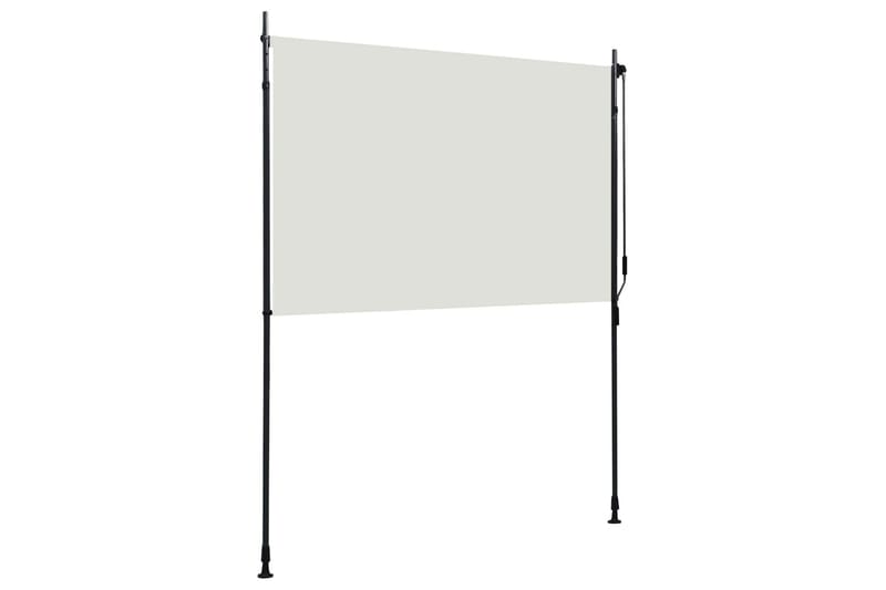 Utendørs rullegardin 200x270 cm kremhvit - Krem - Tekstiler - Gardiner - Rullegardin