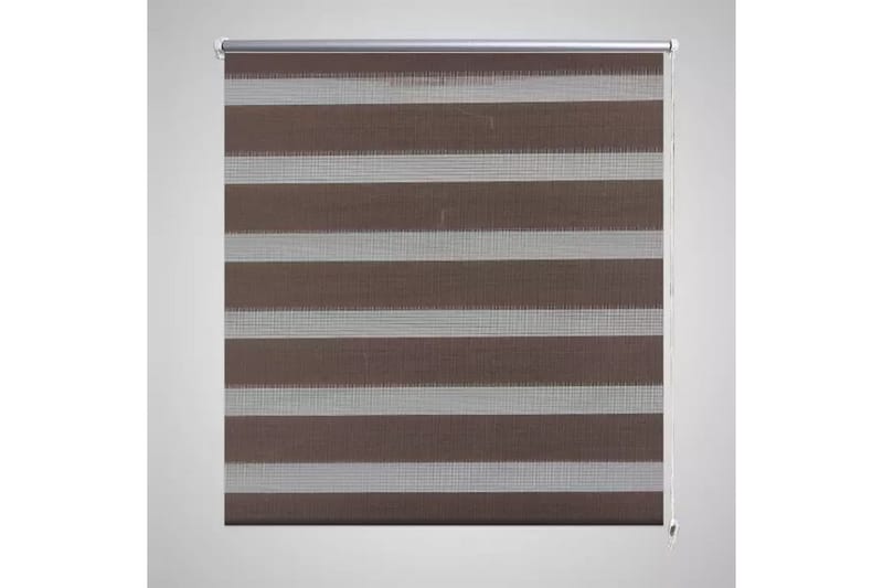 Zebra Gardiner 100 x 175 cm Kaffe Farge - Brun/Transparent - Tekstiler - Gardiner - Rullegardin