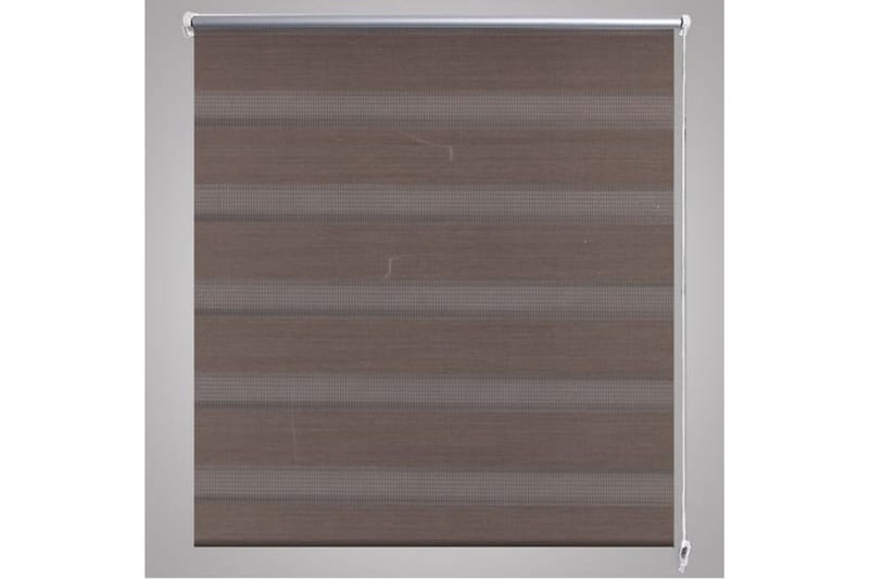 Zebra Gardiner 100 x 175 cm Kaffe Farge - Brun/Transparent - Tekstiler - Gardiner - Rullegardin