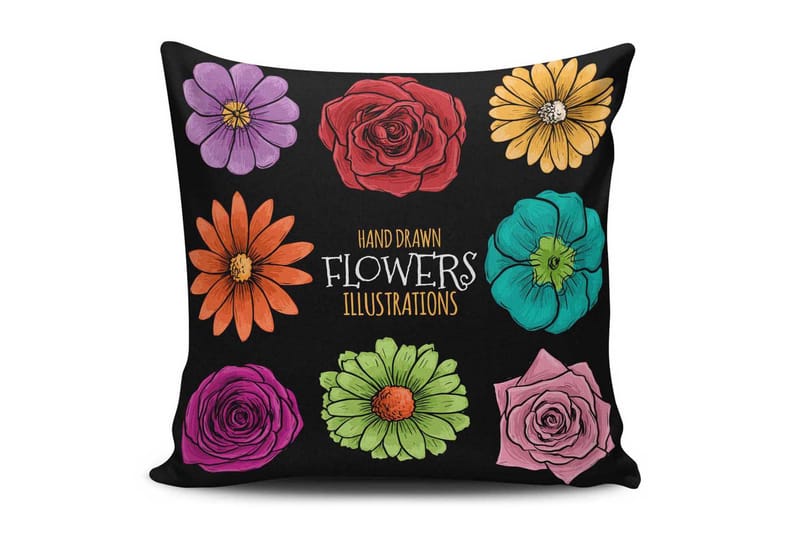 Cushion Love Putetrekk 45x45 cm - Multi - Tekstiler - Pute & pledd - Pynteputer