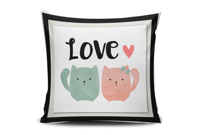 Cushion Love Putetrekk 45x45 cm - Multi - Tekstiler - Pute & pledd - Pynteputer