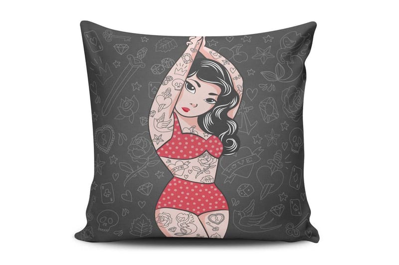 Cushion Love Pute 45x45 cm - Multi - Tekstiler - Pute & pledd - Pynteputer