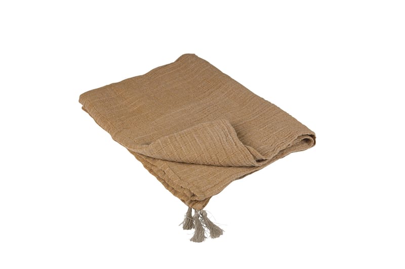 Mabiya Pledd 130x170 cm - Mørk beige - Tekstiler - Pute & pledd - Tepper & pledd