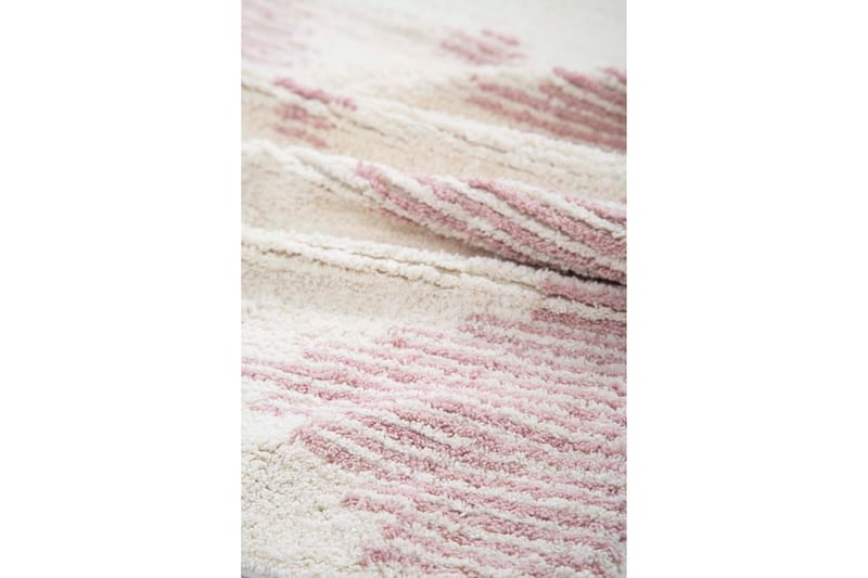 Neetu Baderomsmatte 60x90 cm Rektangulær - Rosa - Baderomsmatte - Gummiert tepper - Små tepper - Mønstrede tepper - Store tepper - Håndvevde tepper