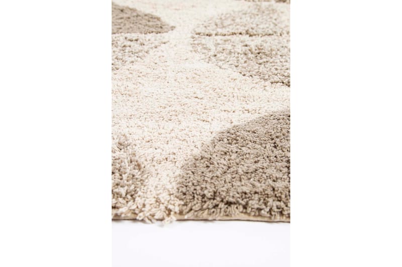 Nehara Baderomsmatte 70x110 cm Rektangulær - Beige - Baderomsmatte - Gummiert tepper - Små tepper - Mønstrede tepper - Store tepper - Håndvevde tepper