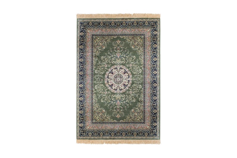 Casablanca Medallion Orientalsk Matte 130x190 - Grønn - Persisk matte - Orientalske tepper