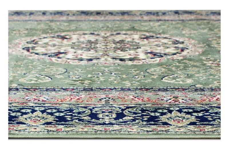 Casablanca Medallion Orientalsk Matte 160x230 - Grønn - Tekstiler - Tepper & Matter - Orientalske tepper - Persisk matte