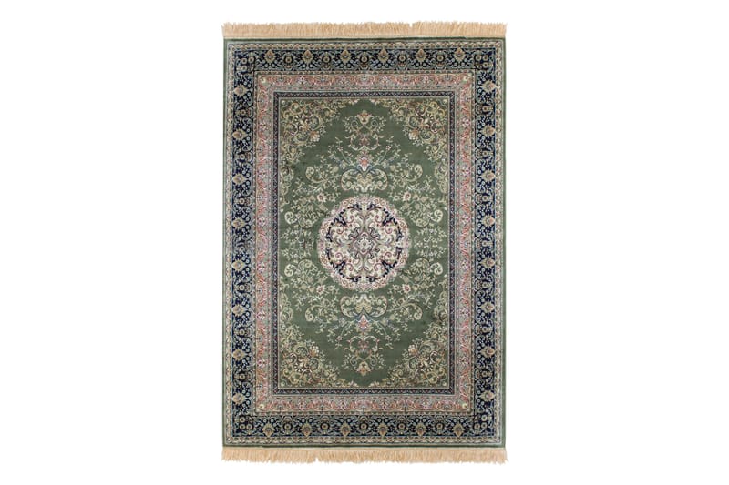 Casablanca Medallion Orientalsk Matte 160x230 - Grønn - Tekstiler - Tepper & Matter - Orientalske tepper - Persisk matte