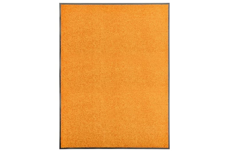 Dørmatte vaskbar oransje 90x120 cm - Oransj - Tekstiler - Tepper & Matter - Hall matte