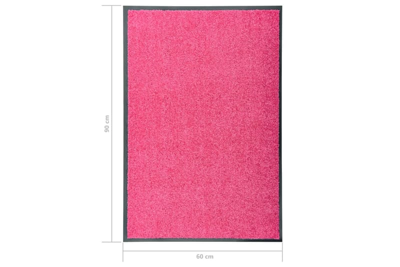 Dørmatte vaskbar rosa 60x90 cm - Rosa - Tekstiler - Tepper & Matter - Hall matte