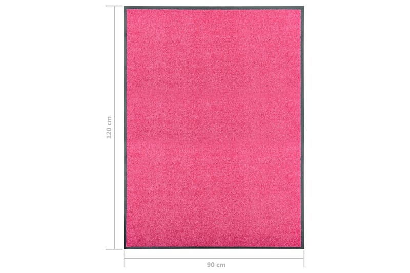 Dørmatte vaskbar rosa 90x120 cm - Rosa - Tekstiler - Tepper & Matter - Hall matte