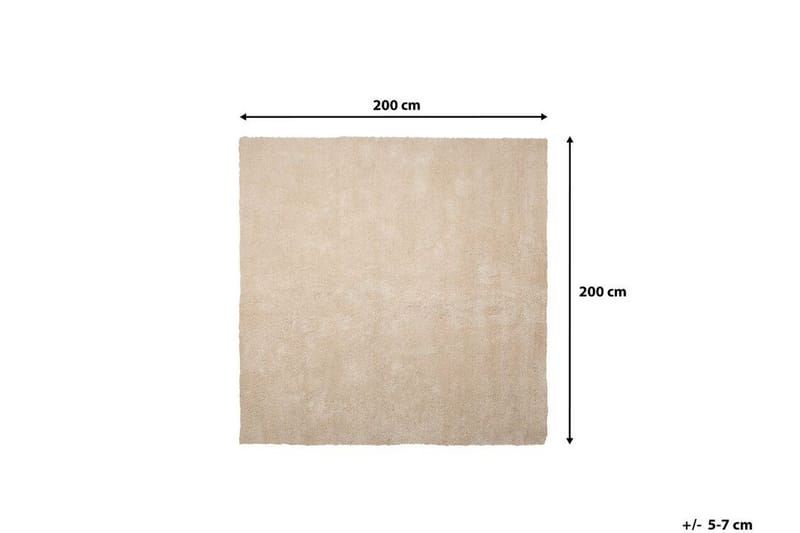 Hummerbeck Matte 200x200 cm - Beige - Tekstiler - Tepper & Matter