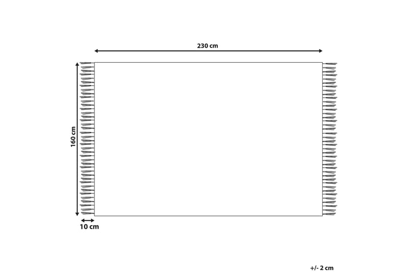 Kuskan Skinnteppe 160x230 cm - Beige - Tekstiler - Tepper & Matter - Skinn & pelstepper