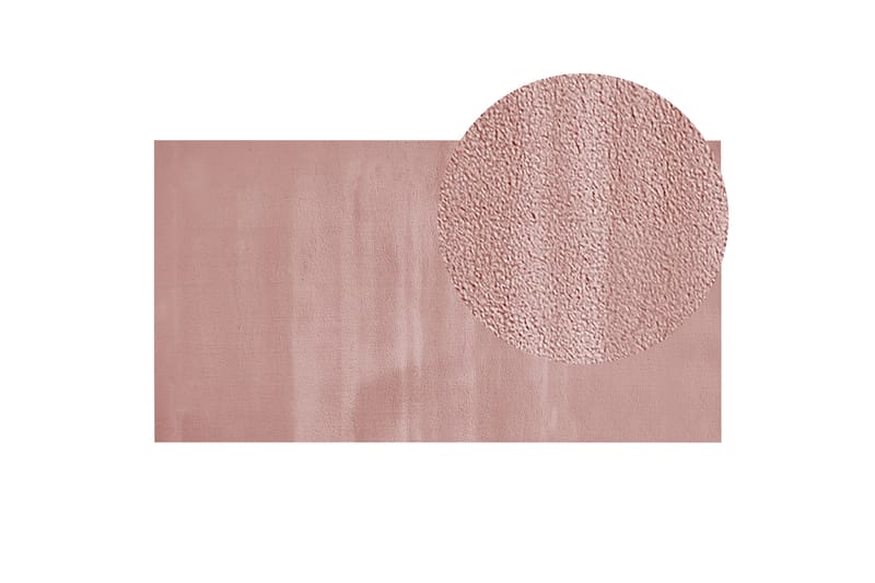 Mirpur Skinnteppe 80x150 cm - Rosa - Skinn & pelstepper