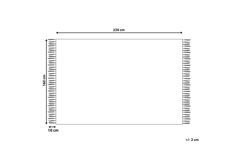 Afsar Bomullsteppe 160x230 cm - Beige - Tekstiler - Tepper & Matter - Moderne tepper - Bomullstepper