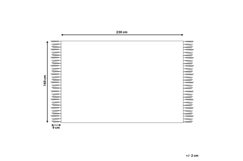 Aksaray Bomullsteppe 160x230 cm - Beige - Bomullstepper