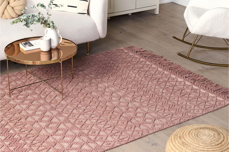 Alucra Ryeteppe 160x230 cm - Rosa - Ryeteppe