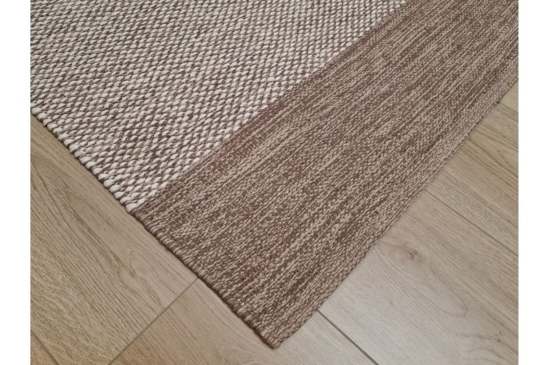 Alva Bomullsteppe 75x220 cm Oval - Mørkbeige - Tekstiler - Tepper & Matter - Moderne tepper - Bomullstepper