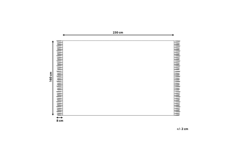 Ansar Bomullsteppe 160x230 cm - Blå - Tekstiler - Tepper & Matter - Moderne tepper - Bomullstepper