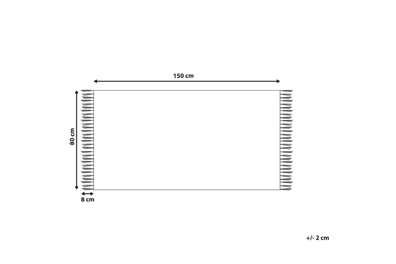 Ansar Bomullsteppe 80x150 cm - Blå - Tekstiler - Tepper & Matter - Moderne tepper - Bomullstepper