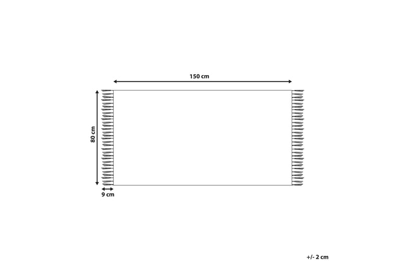 Ardahan Bomullsteppe 80x150 cm - Beige - Tekstiler - Tepper & Matter - Moderne tepper - Ryeteppe