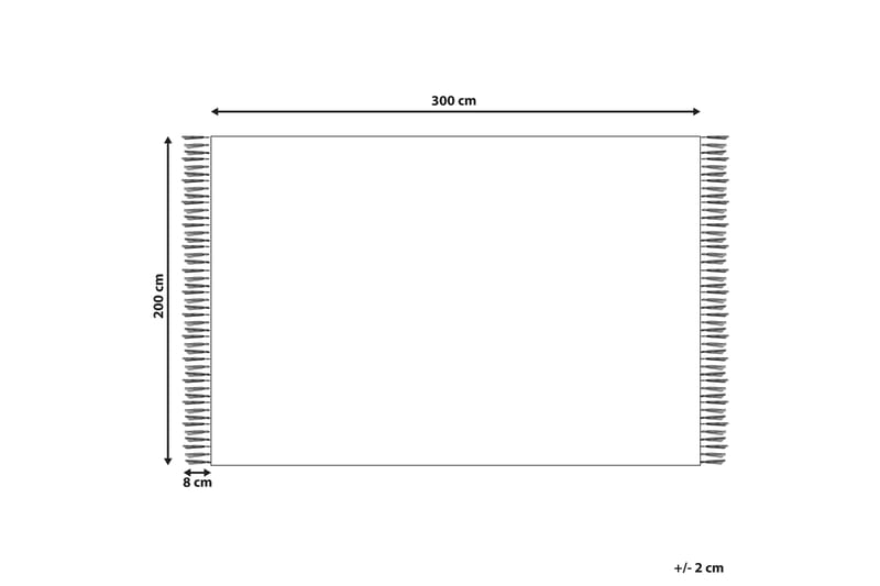 Arevik Ullteppe 200x300 cm - Rød - Tekstiler - Tepper & Matter - Moderne tepper - Ullteppe