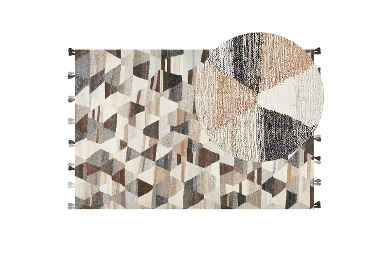 Argavand Ullteppe 200x300 cm - Beige - Ullteppe