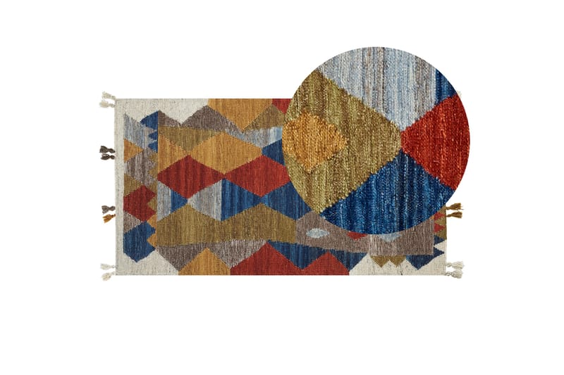 Arzakan Ullteppe 80x150 cm - Rød - Tekstiler - Tepper & Matter - Moderne tepper - Ullteppe