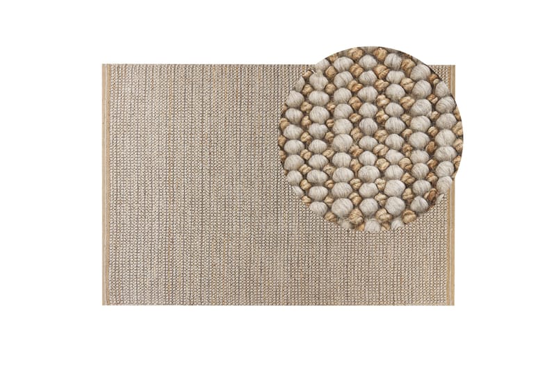 Banoo Ullteppe 140x200 cm - Beige - Ullteppe